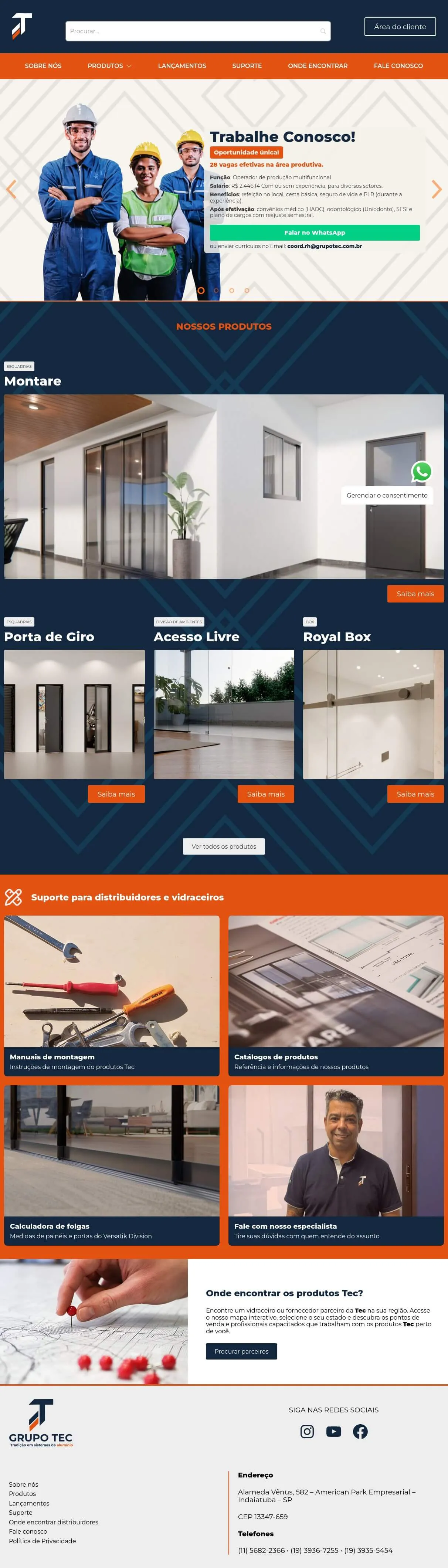 Print site Grupo Tec Homepage