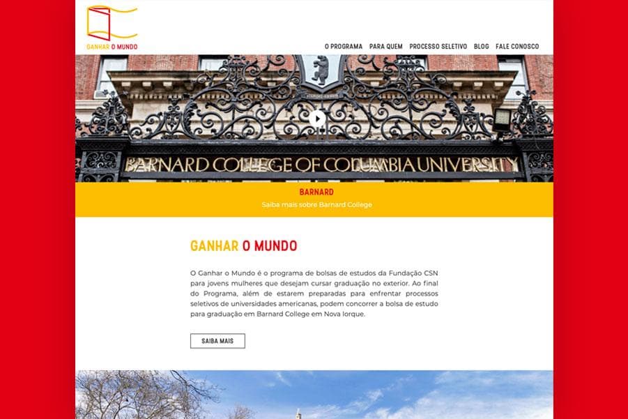 Site Ganhar o Mundo